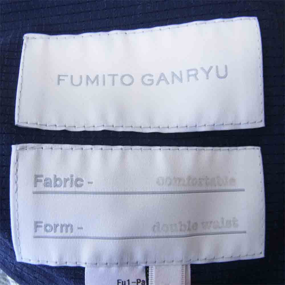 フミトガンリュウ Fu1-Pa-19 DOUBLE WAIST 5 POCKETS SWEATPANTS インディゴブルー系 1【美品】【中古】