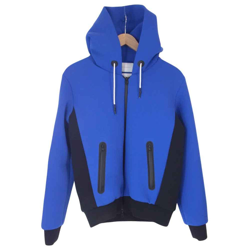 フミトガンリュウ 19SS Fu1-BL-09 WATER RESISTANT HOODY ブルー系 1【美品】【中古】