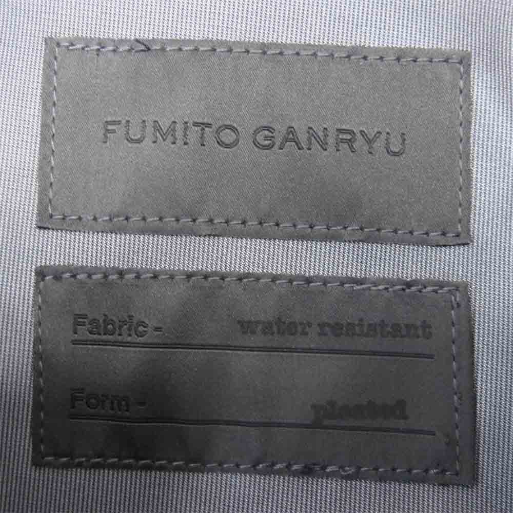 フミトガンリュウ 19SS Fu1-BL-04 WATER RESISTANT PLEATED BLOUSON ブラック系 1【美品】【中古】