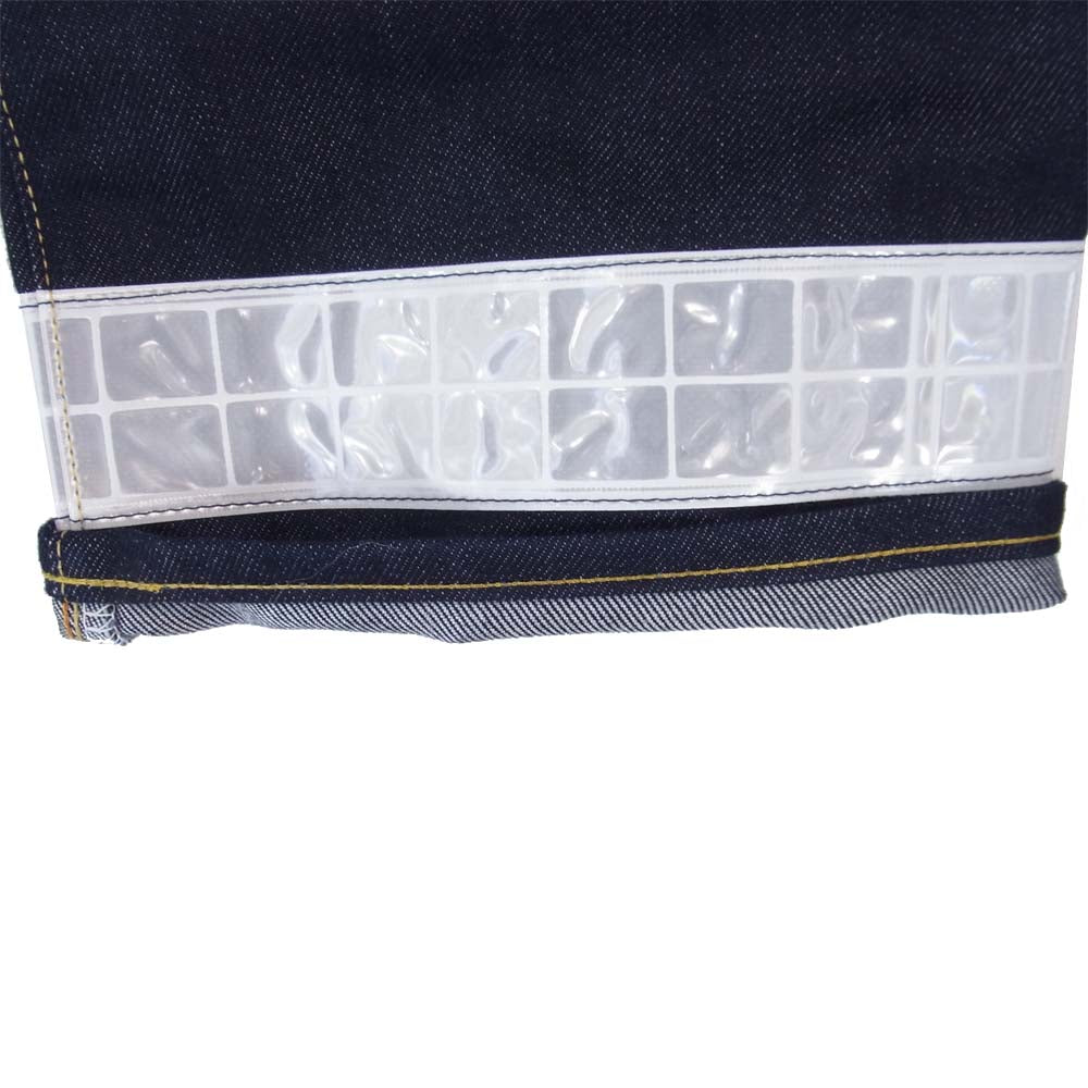 JUNYA WATANABE COMME des GARCONS ジュンヤワタナベコムデギャルソン AD2018 WB-P001 リフレクターテープ デニムパンツ インディゴブルー系 S【極上美品】【中古】