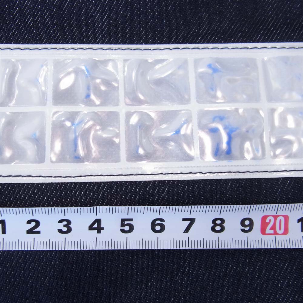 JUNYA WATANABE COMME des GARCONS ジュンヤワタナベコムデギャルソン AD2018 WB-P001 リフレクターテープ デニムパンツ インディゴブルー系 S【極上美品】【中古】