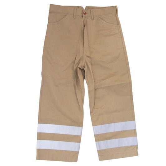 JUNYA WATANABE COMME des GARCONS ジュンヤワタナベコムデギャルソン AD2018 WB-P022 リフレクターテープ チノパンツ ベージュ系 S【極上美品】【中古】