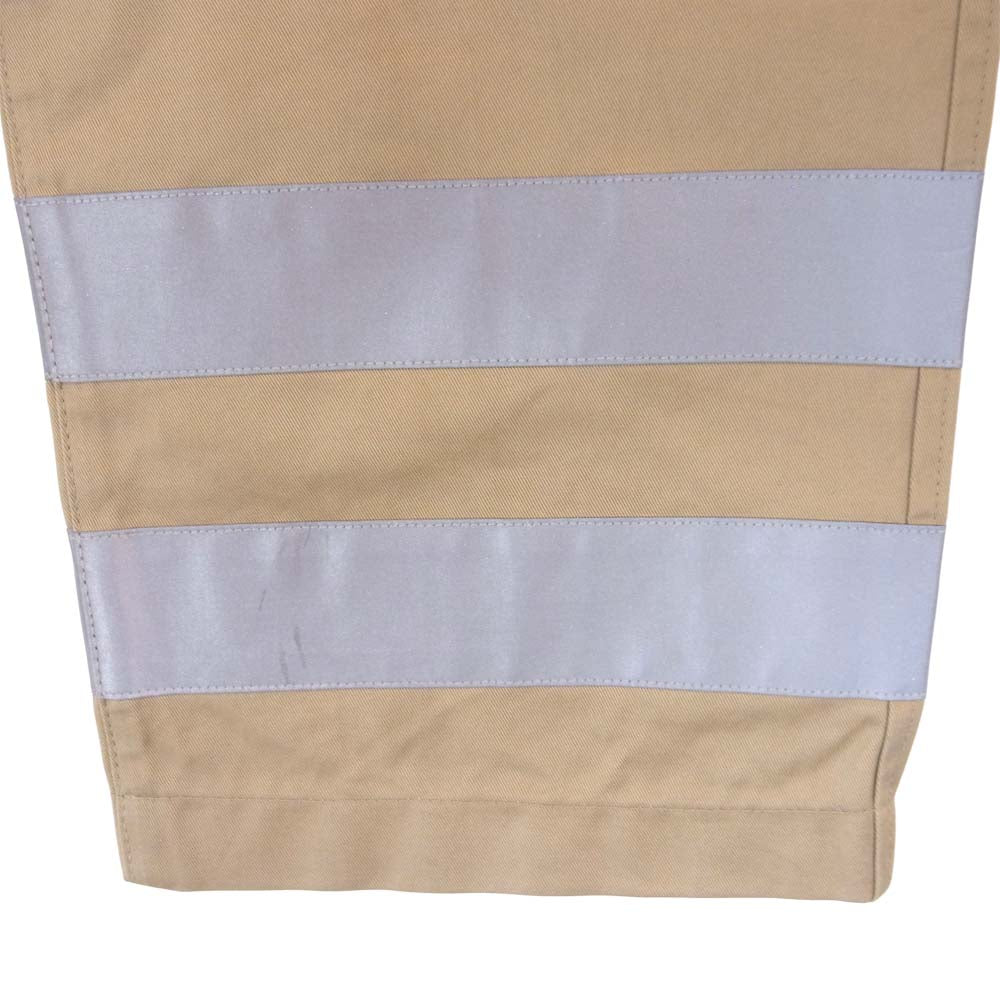 JUNYA WATANABE COMME des GARCONS ジュンヤワタナベコムデギャルソン AD2018 WB-P022 リフレクターテープ チノパンツ ベージュ系 S【極上美品】【中古】