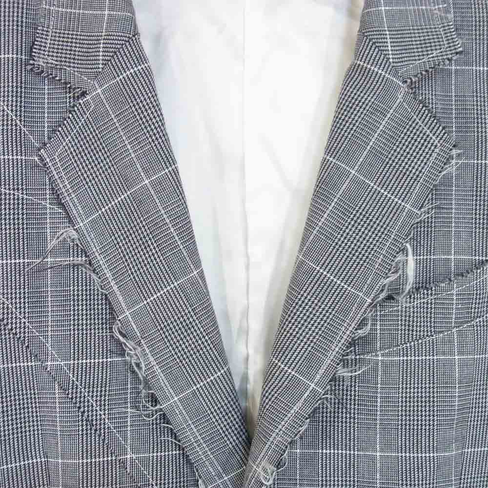 サルバム 18AW SI-J01-110 short JKT カットオフ グレンチェック ショート ジャケット ブラック系 S【極上美品】【中古】