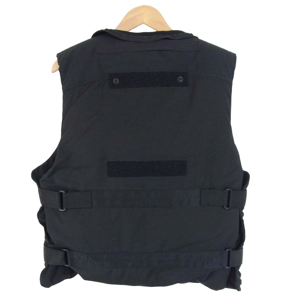 JUNYA WATANABE COMME des GARCONS ジュンヤワタナベコムデギャルソン AD2018 WC-K224-051 ライナー着脱 3WAY ウールエステルストライプ 中綿 ベスト ブラック系 表記無し【美品】【中古】