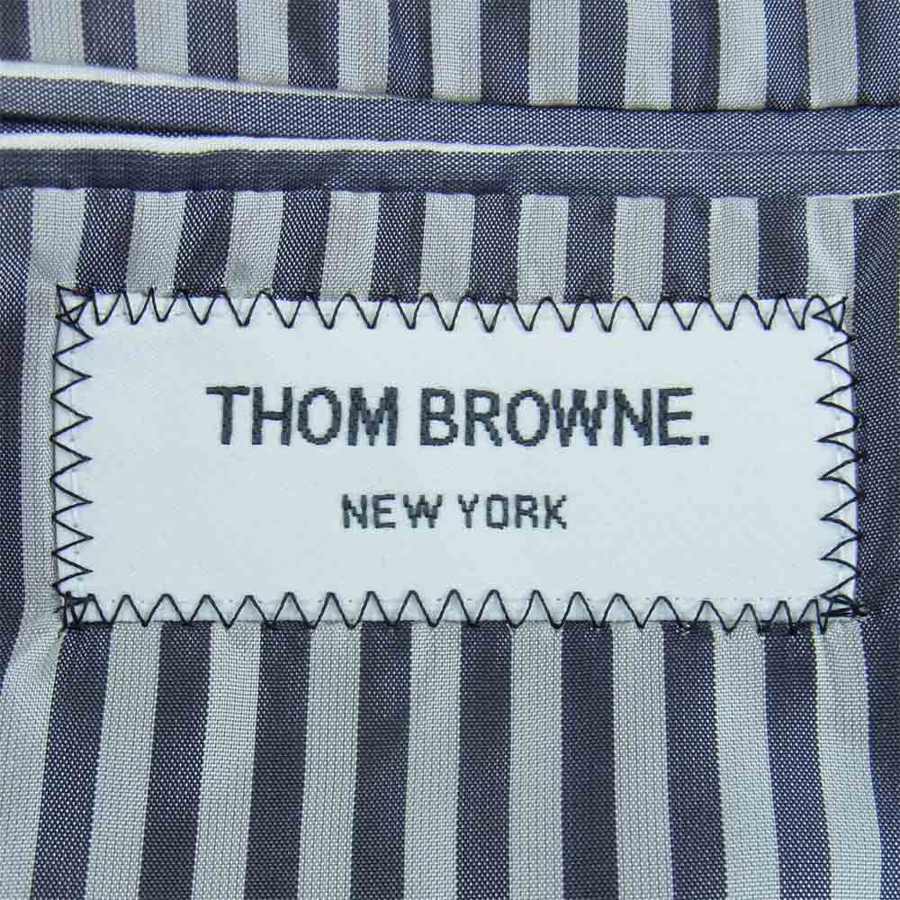 THOM BROWNE トムブラウン 国内正規品 シングル 3B 段返り セットアップ スーツ ネイビー系 00【中古】