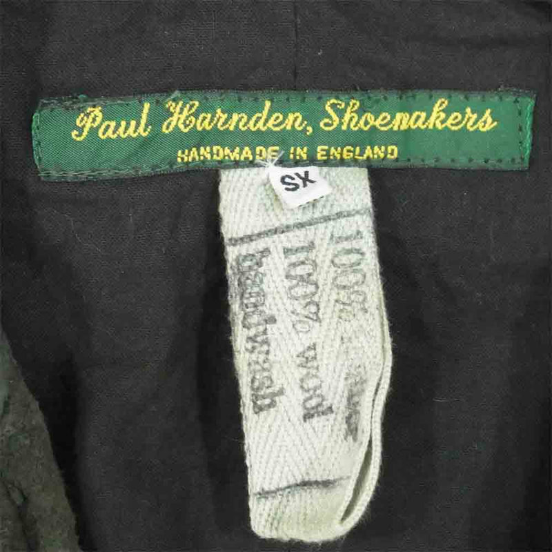 Paul Harnden ポールハーデン Men's Blazer Jacket スエード レザー ブレザー ジャケット モスグリーン系 XS【中古】