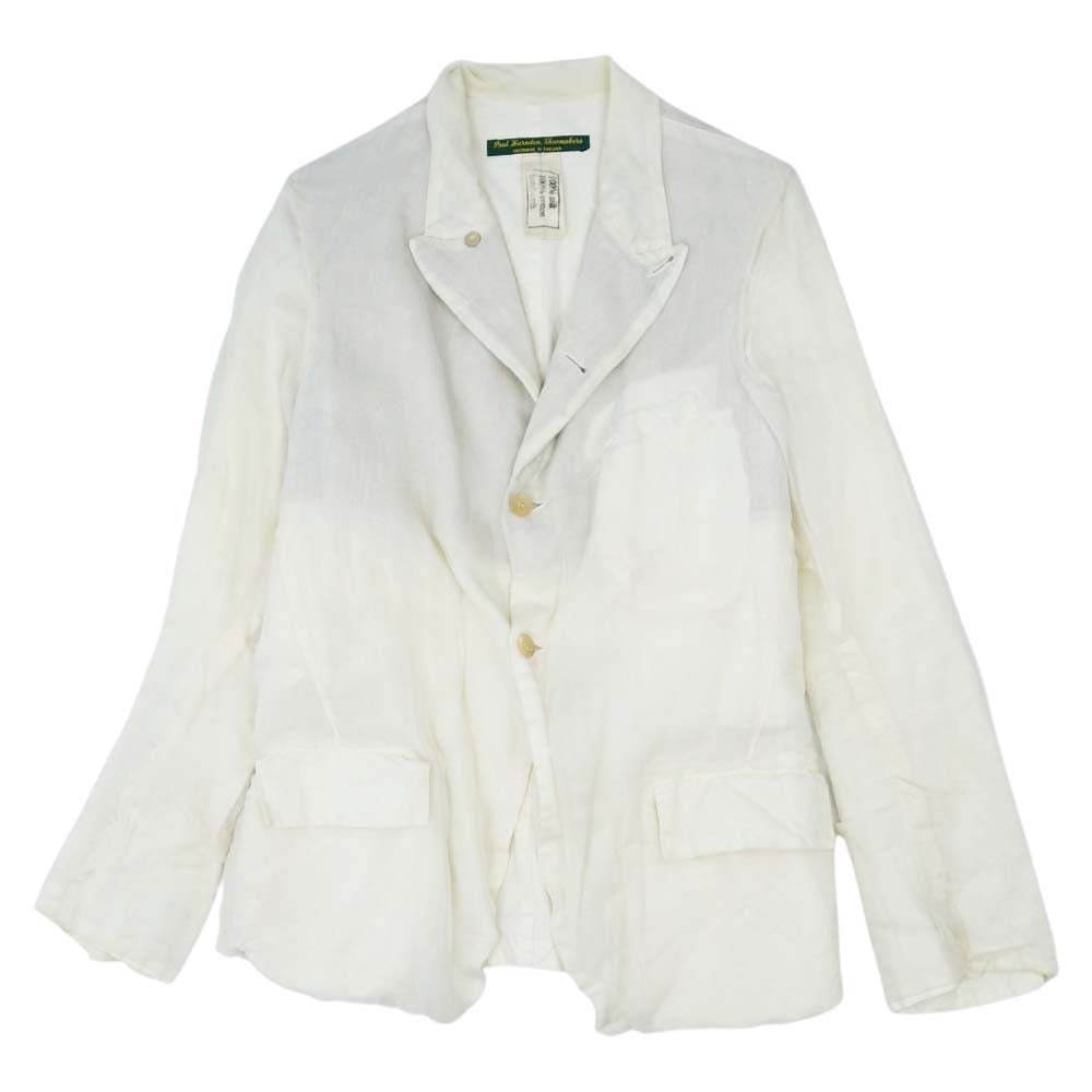 Paul Harnden ポールハーデン Men's Blazer Jacket シルク100% ブレザー ジャケット オフホワイト系 S【中古】