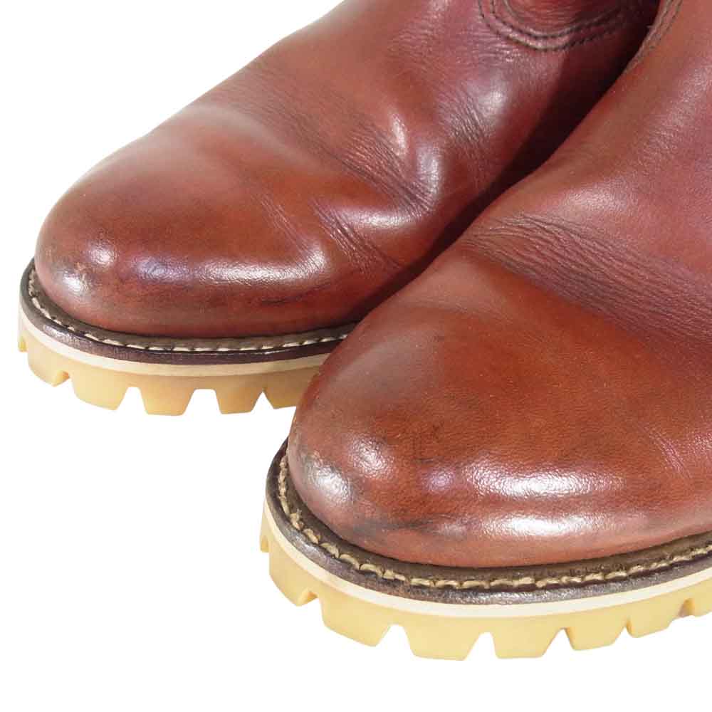 RED WING レッドウィング 8866 新四角犬タグ 90s PECOS BOOTS ペコスブーツ VIBRAM HONEYSOLE ＃100 カスタム ブラウン系 7E【中古】