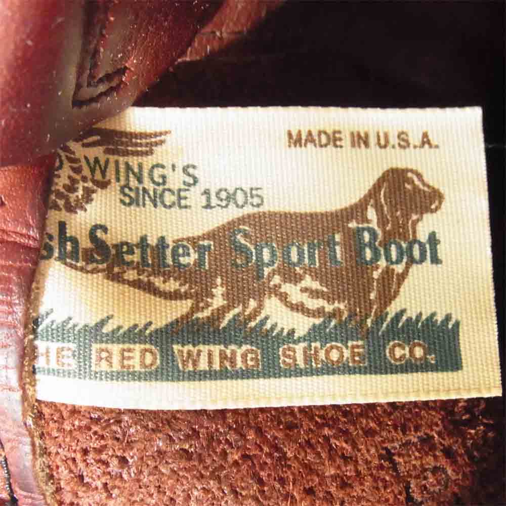 RED WING レッドウィング 8866 新四角犬タグ 90s PECOS BOOTS ペコスブーツ VIBRAM HONEYSOLE ＃100 カスタム ブラウン系 7E【中古】