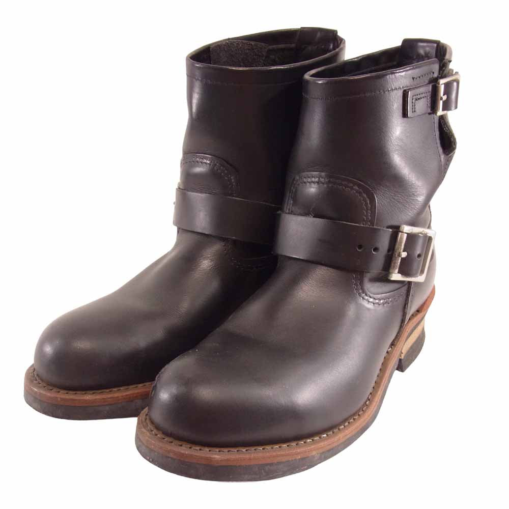 RED WING レッドウィング 2976 SHORT ENGINEER ショート エンジニア ブーツ ブラック系 25ｃｍ【中古】