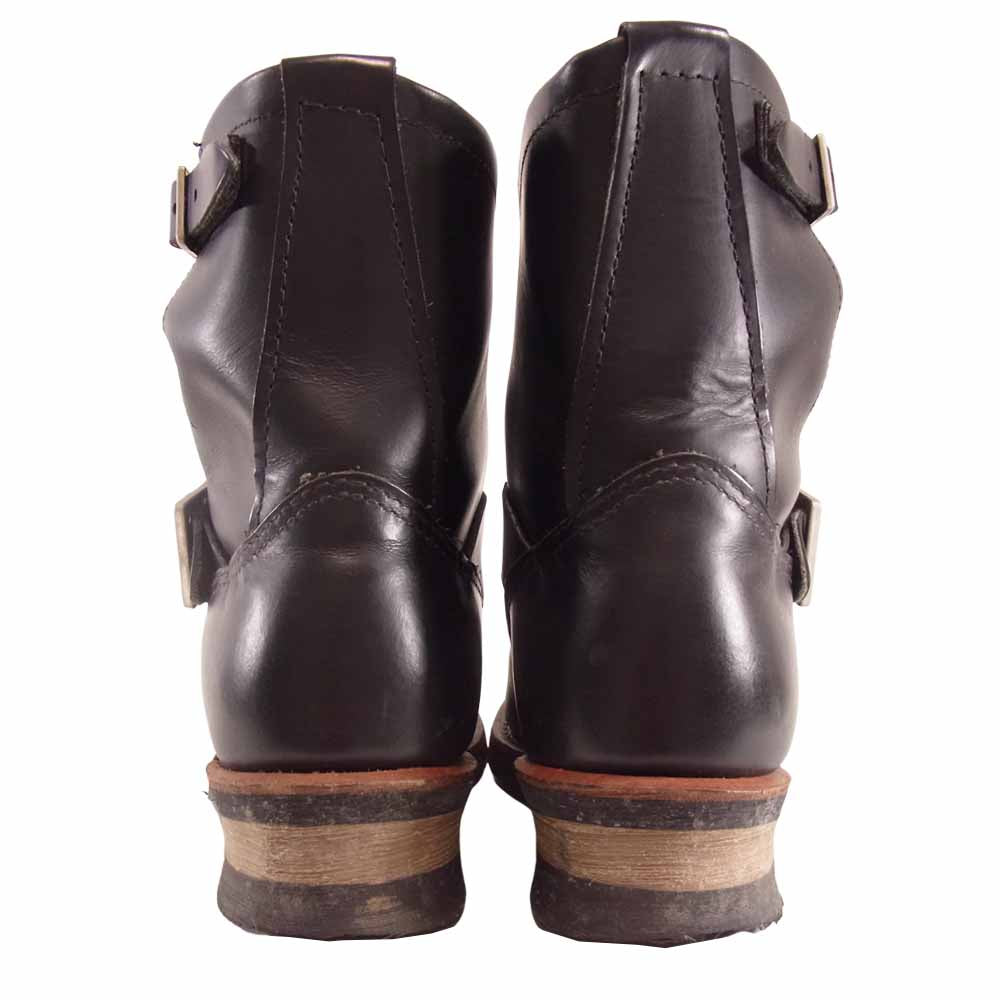 RED WING レッドウィング 2976 SHORT ENGINEER ショート エンジニア ブーツ ブラック系 25ｃｍ【中古】