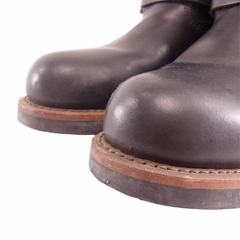 RED WING レッドウィング 2976 SHORT ENGINEER ショート エンジニア ブーツ ブラック系 25ｃｍ【中古】