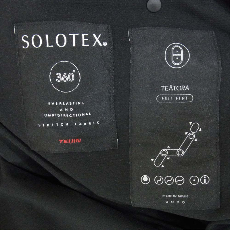 TEATORA テアトラ TT-204-FF フルフラット シリーズ SOLOTEX Wallet JKT FF ウォレット ジャケット ブラック系 4【中古】
