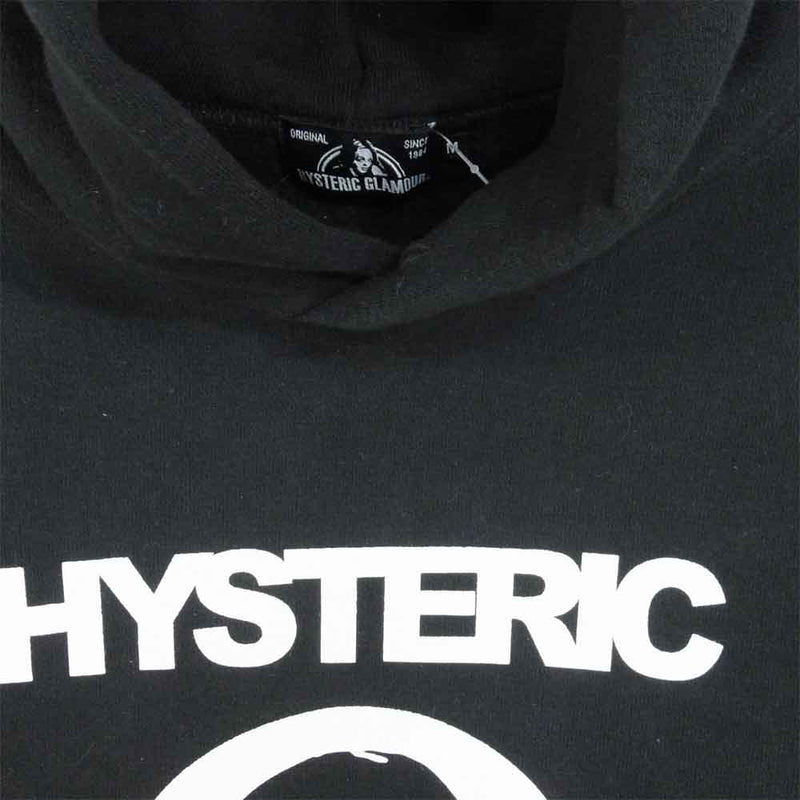 HYSTERIC GLAMOUR ヒステリックグラマー 02193CF15 京都限定 CIRCLE GIRL プリント パーカー ブラック系 M【中古】