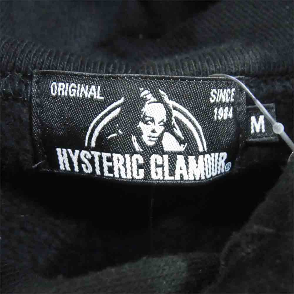 HYSTERIC GLAMOUR ヒステリックグラマー 02193CF15 京都限定 CIRCLE GIRL プリント パーカー ブラック系 M【中古】