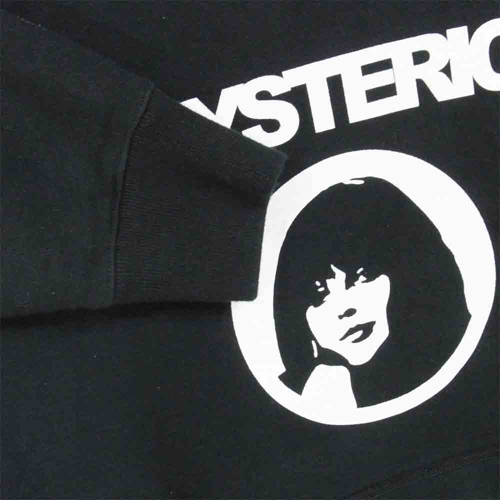 HYSTERIC GLAMOUR ヒステリックグラマー 02193CF15 京都限定 CIRCLE GIRL プリント パーカー ブラック系 M【中古】