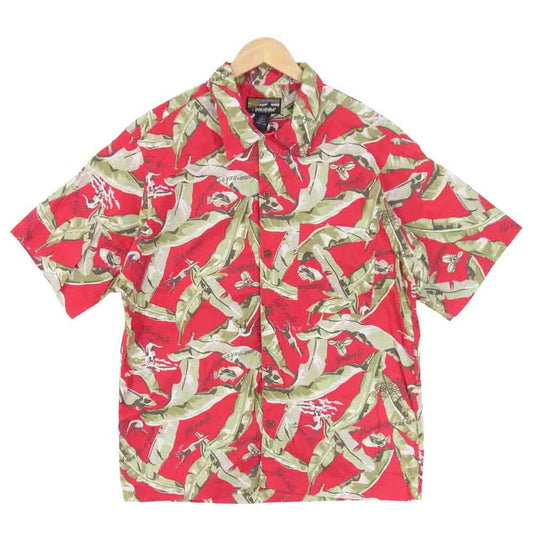 patagonia パタゴニア F100 pataloha パタロハ 1999 アロハ シャツ 半袖 アロハシャツ レッド系 M【中古】