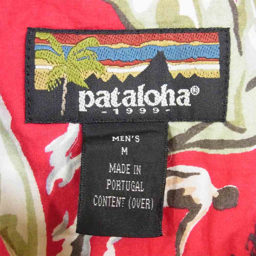 patagonia パタゴニア F100 pataloha パタロハ 1999 アロハ シャツ 半袖 アロハシャツ レッド系 M【中古】