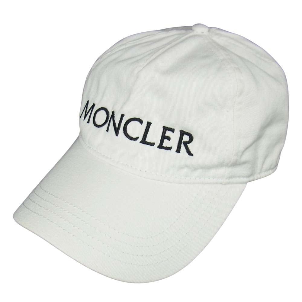 MONCLER モンクレール BERRETTO BASEBALL キャップ ホワイト系【中古】