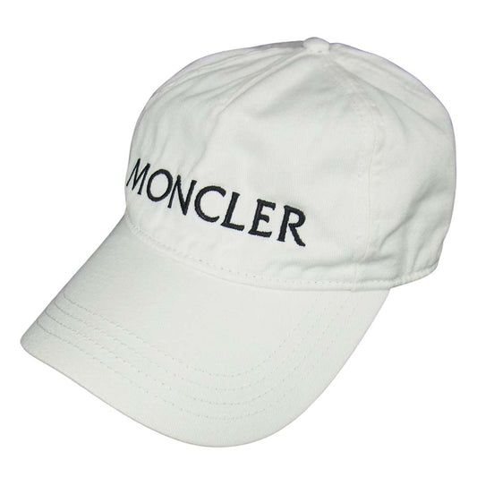 MONCLER モンクレール BERRETTO BASEBALL キャップ ホワイト系【中古】