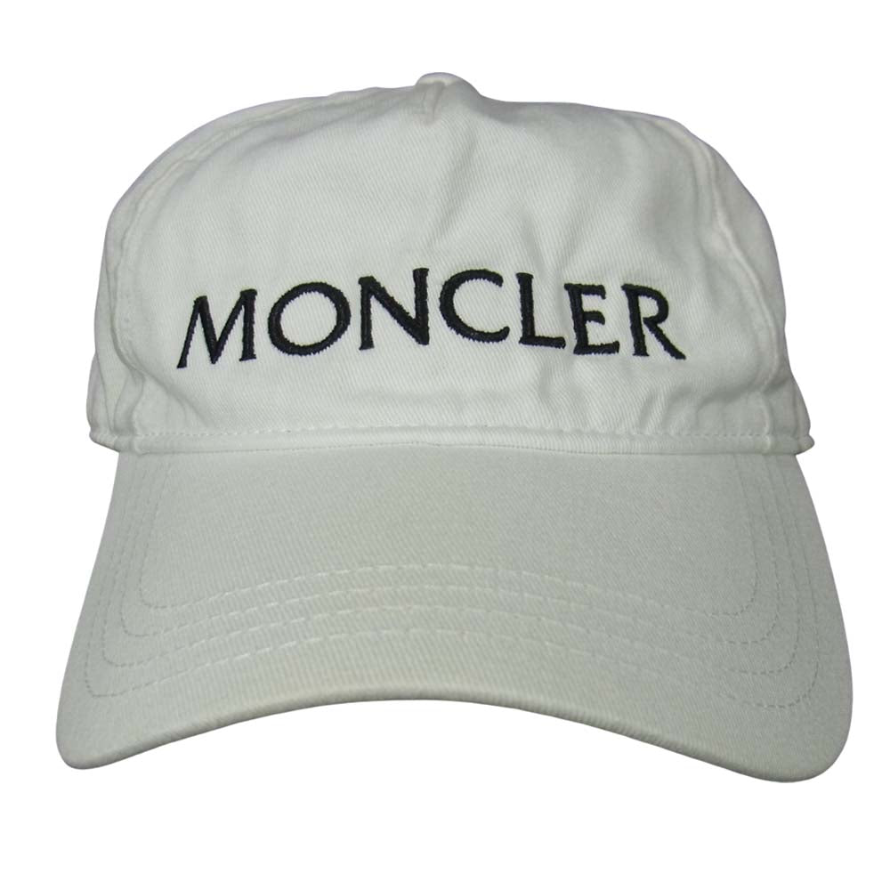 MONCLER モンクレール BERRETTO BASEBALL キャップ ホワイト系【中古】
