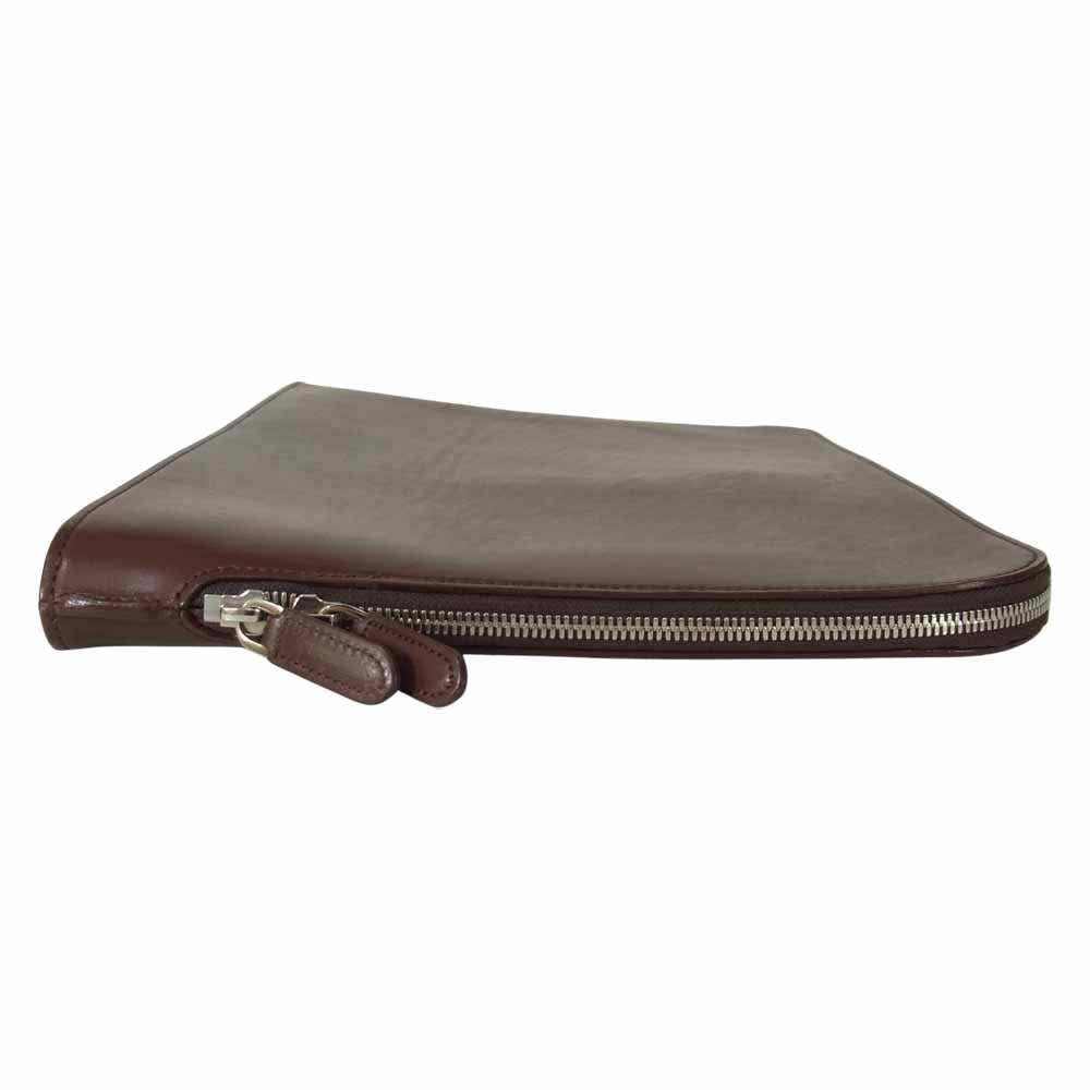 PORTER ポーター ラウンドジップ クラッチ バッグ  ブラウン系【中古】