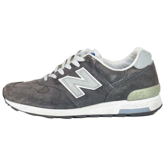 NEW BALANCE ニューバランス M1400NV USA製 ローカット スエード スニーカー ブラック系 US10【中古】