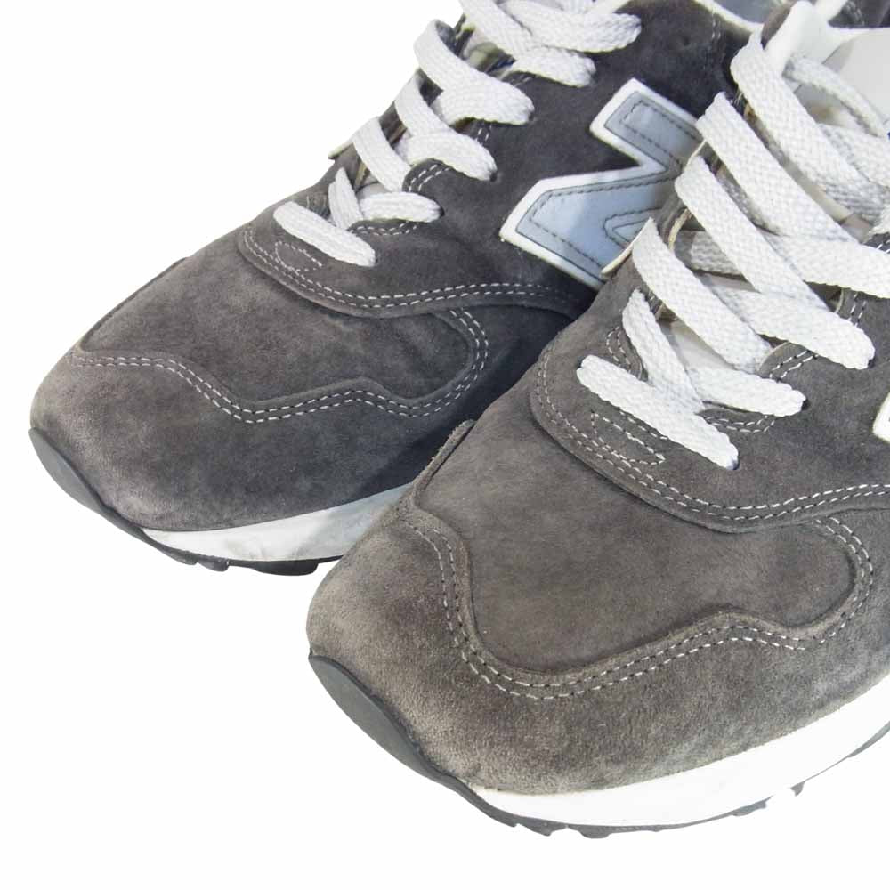 NEW BALANCE ニューバランス M1400NV USA製 ローカット スエード スニーカー ブラック系 US10【中古】