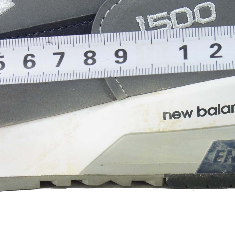 NEW BALANCE ニューバランス M1500UKG Sneakers イングランド製 ローカット スニーカー グレー系 US9.5【中古】