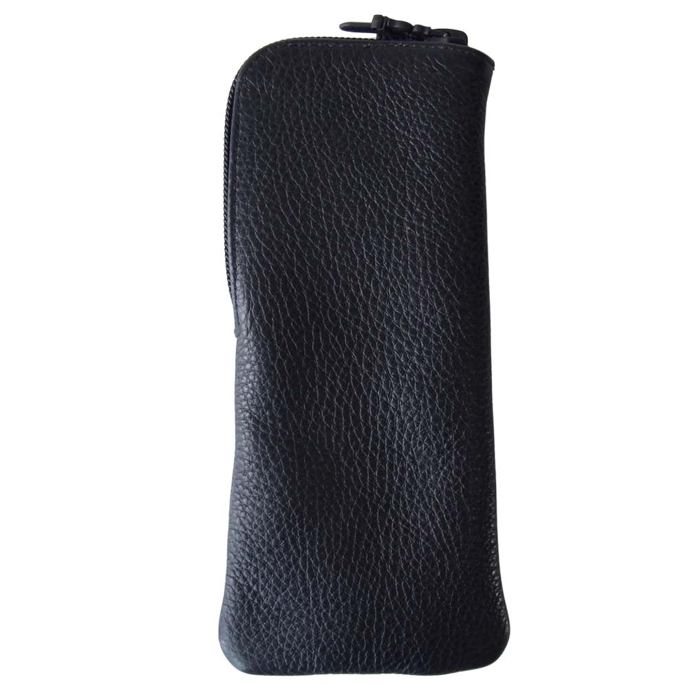 CHROME HEARTS クロムハーツ（原本無） クロス レザー 眼鏡 アイウェアケース ブラック系【中古】