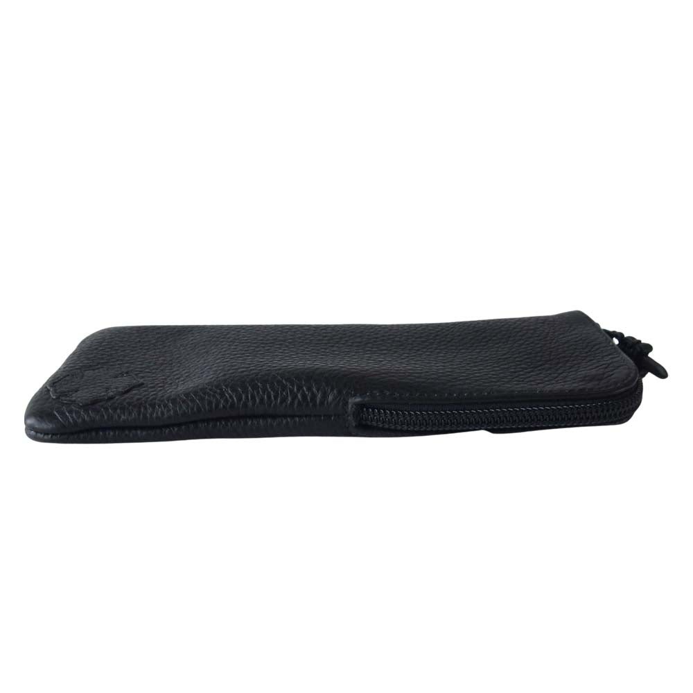 CHROME HEARTS クロムハーツ（原本無） クロス レザー 眼鏡 アイウェアケース ブラック系【中古】
