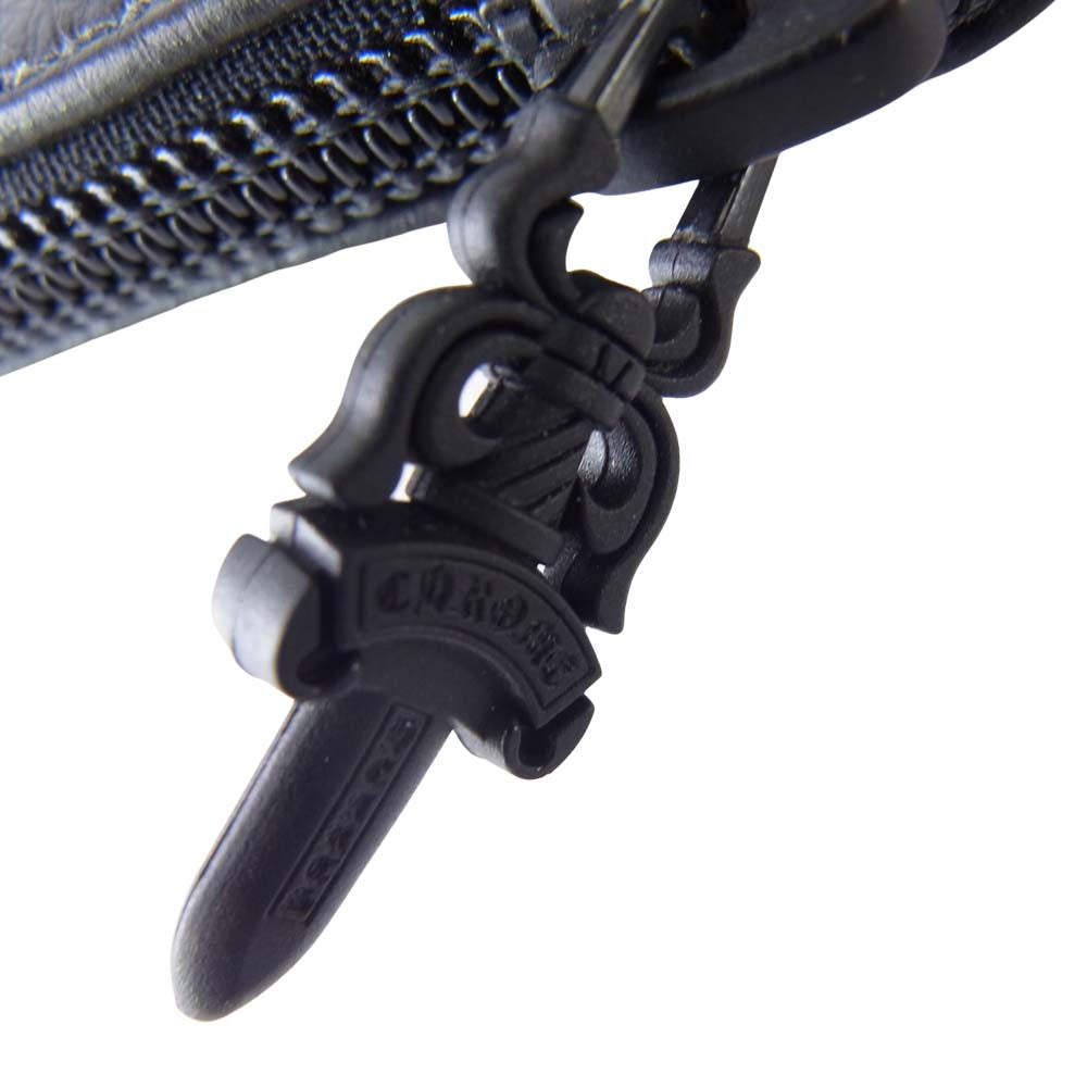 CHROME HEARTS クロムハーツ（原本無） クロス レザー 眼鏡 アイウェアケース ブラック系【中古】