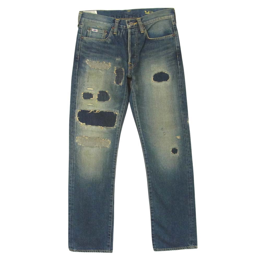 STUDIO D’ARTISAN ステュディオダルチザン D1706 ERAL55 ERAL エラル ダメージ リペア 加工 デニム パンツ インディゴブルー系 30【中古】