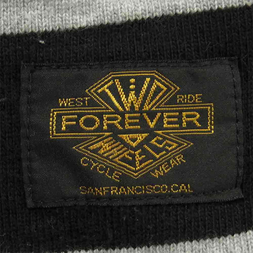 ウエストライド ボーダー スウェット ショート パンツ コットン ブラック系 グレー系【中古】