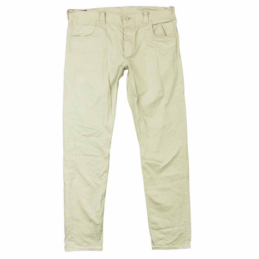 ウエストライド コットン パンツ 日本製 オフホワイト系 36【中古】