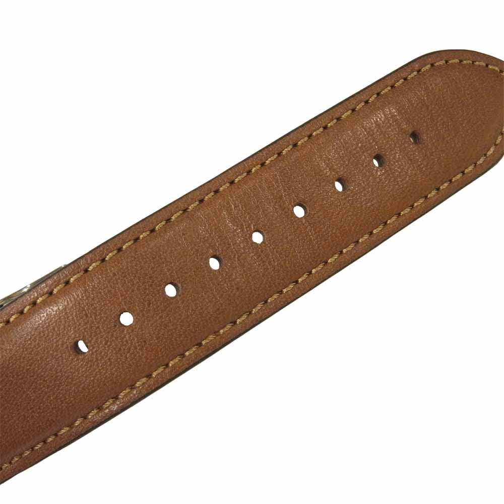 COACH コーチ クロノグラフ リストウォッチ 腕時計 レザー ステンレススチール ブラウン系【中古】