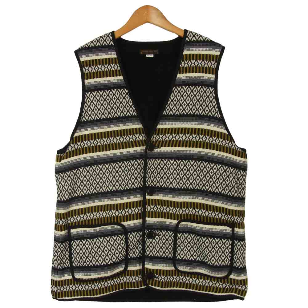 ウエストライド MEXICAN RUG VEST メキシカン ラグ コットン ベスト ネイビー系 42【中古】