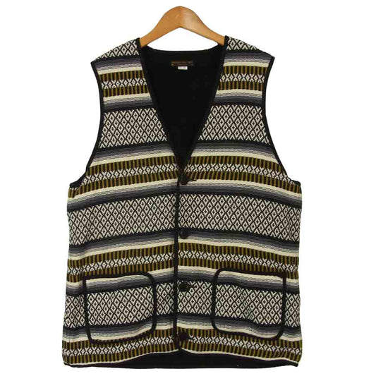 ウエストライド MEXICAN RUG VEST メキシカン ラグ コットン ベスト ネイビー系 42【中古】