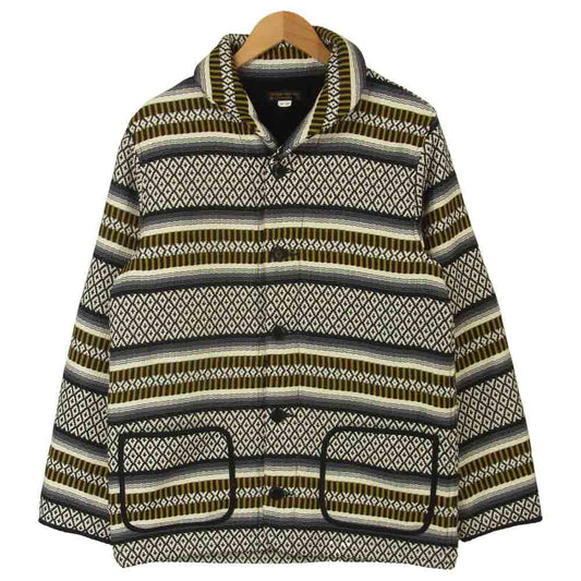 ウエストライド MEXICAN RUG JACKET メキシカン ラグ ジャケット コットン 日本製 ネイビー系 42【中古】