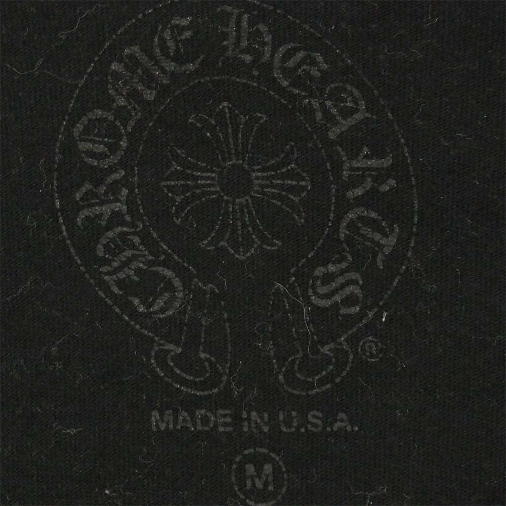 CHROME HEARTS クロムハーツ（原本無） 国内正規品 USA製 ホースシュー アームプリント 長袖 Tシャツ ブラック系 M【中古】