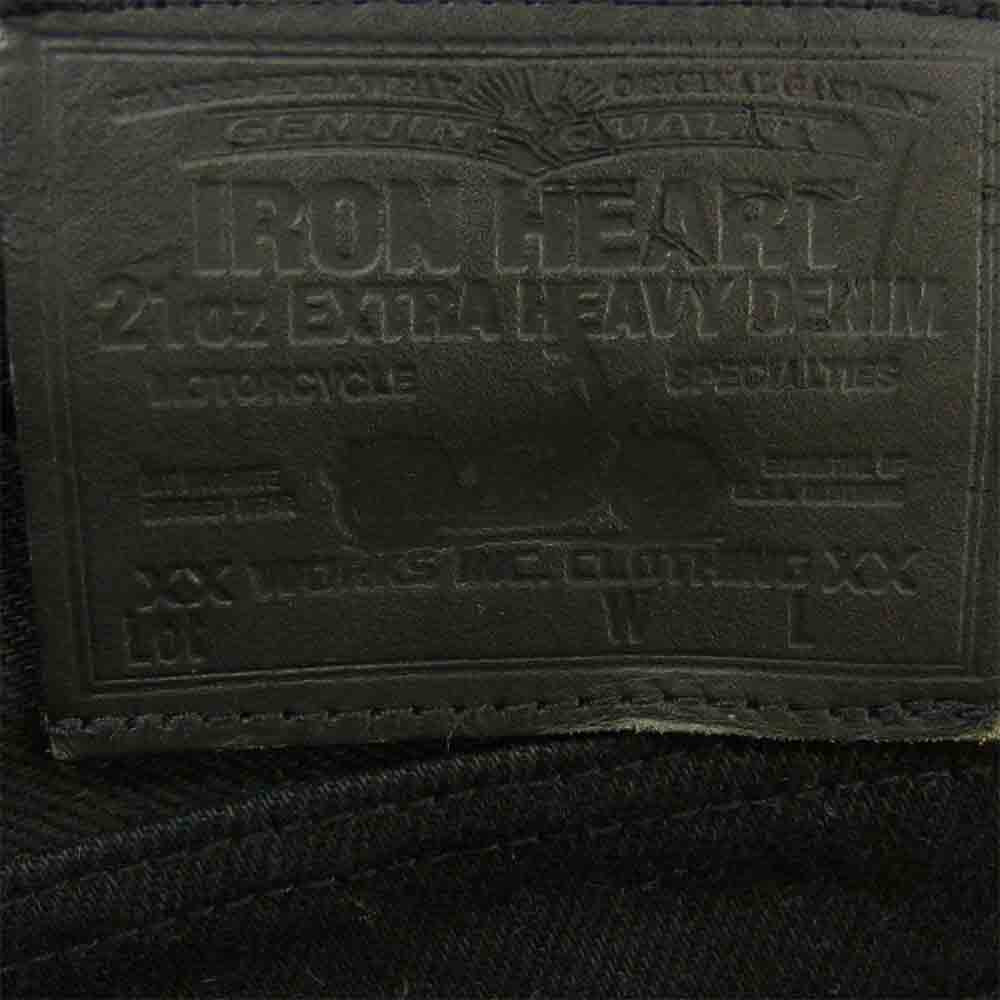 IRON HEART アイアンハート 9461Z 21oz ブーツカット 黒鎧 デニム パンツ ブラック系 W29【中古】