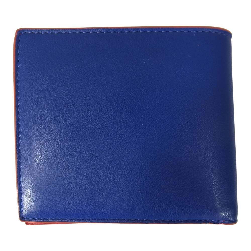 COACH コーチ 88400 二つ折り 財布 ブルー系【中古】