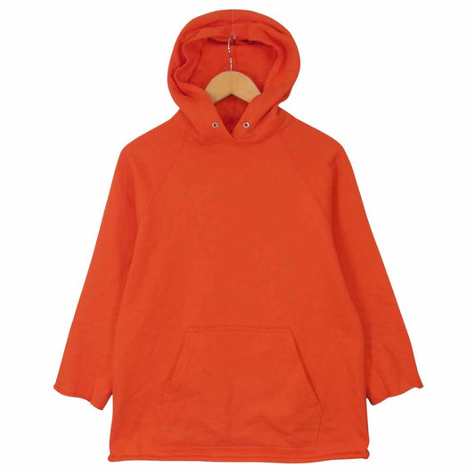 TENDERLOIN テンダーロイン T-PARKA PULLOVER プルオーバー 切りっぱなし 加工 パーカー オレンジ系 M【中古】