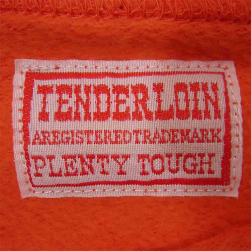 TENDERLOIN テンダーロイン T-PARKA PULLOVER プルオーバー 切りっぱなし 加工 パーカー オレンジ系 M【中古】
