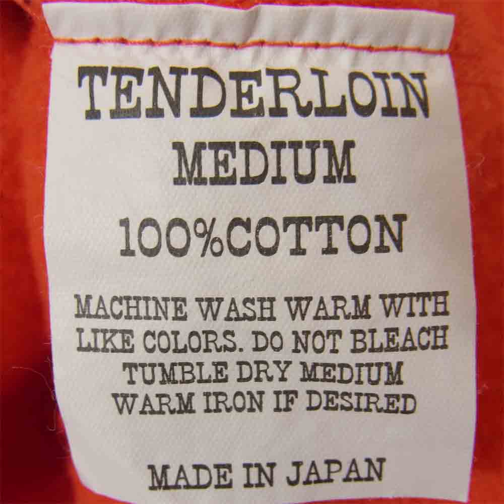 TENDERLOIN テンダーロイン T-PARKA PULLOVER プルオーバー 切りっぱなし 加工 パーカー オレンジ系 M【中古】