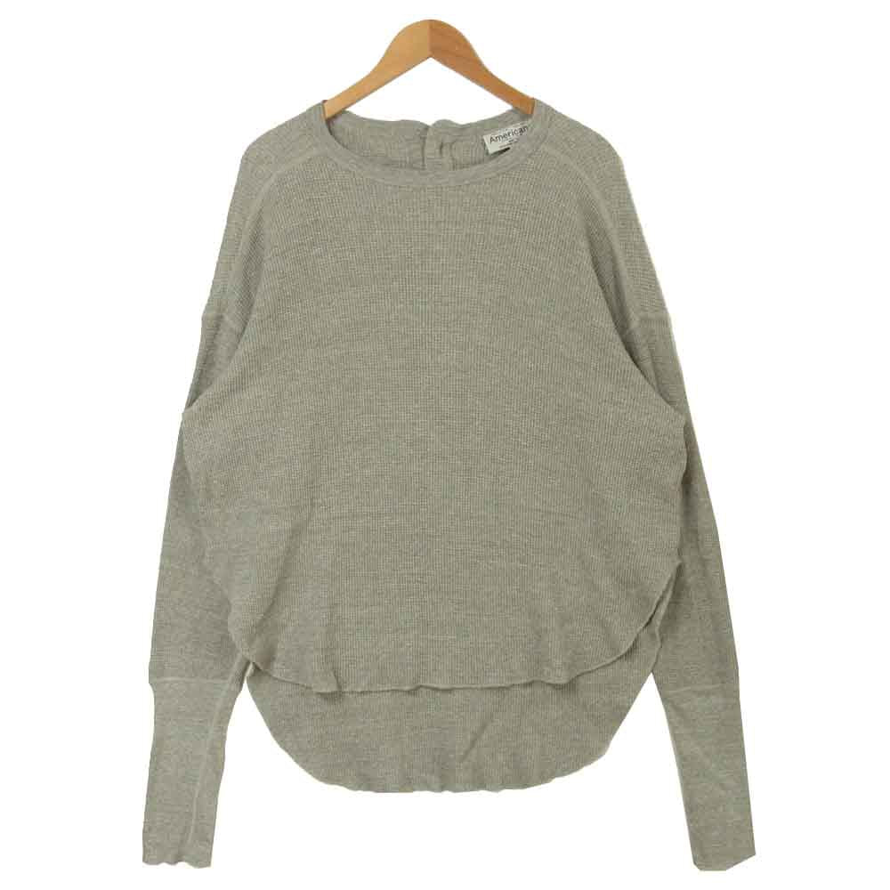 AMERICANA アメリカーナ ワッフル カットソー コットン 日本製 グレー系【中古】