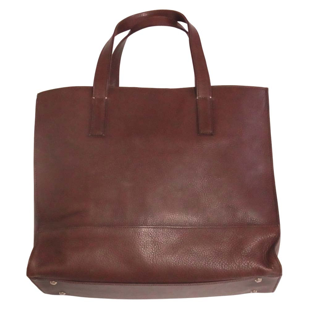 マーガレットハウエルアルカスブラウンレザートートバッグ MARGARET HOWELL マーガレットハウエル レザー トート バッグ ダーク
