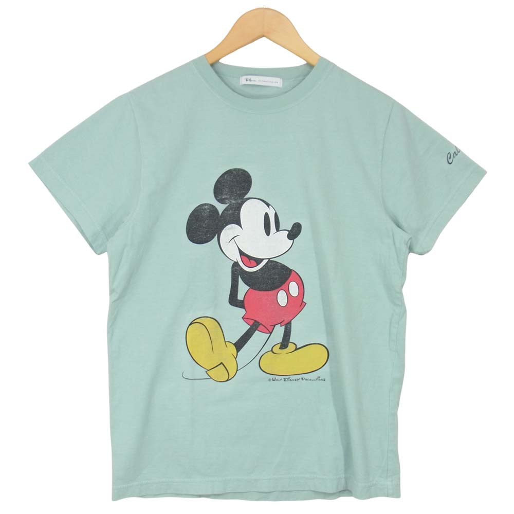 Ron Herman ロンハーマン ミッキー プリント Tシャツ ミントグリーン ライトブルー系 M【中古】