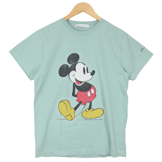 Ron Herman ロンハーマン ミッキー プリント Tシャツ ミントグリーン ライトブルー系 M【中古】